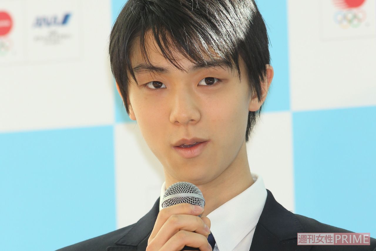 ANAソチオリンピック日本代表応援記者会見での羽生結弦（'13年12月）