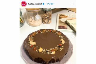 真美子夫人がグルテンフリーのレシピを参考に作ったケーキ（富士通レッドウェーブの公式インスタグラムより）