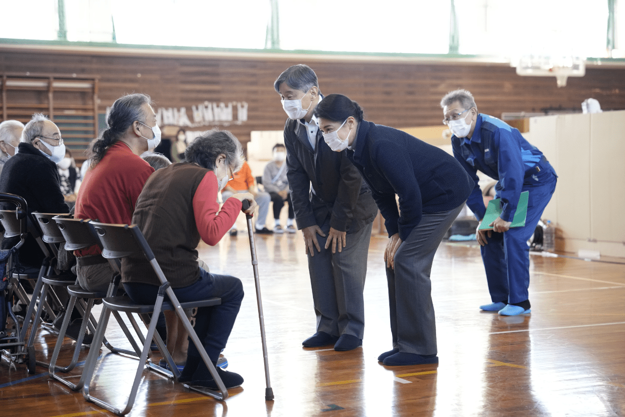 今年4月、石川県を訪問され、能登半島地震で被災した人々を見舞われた両陛下