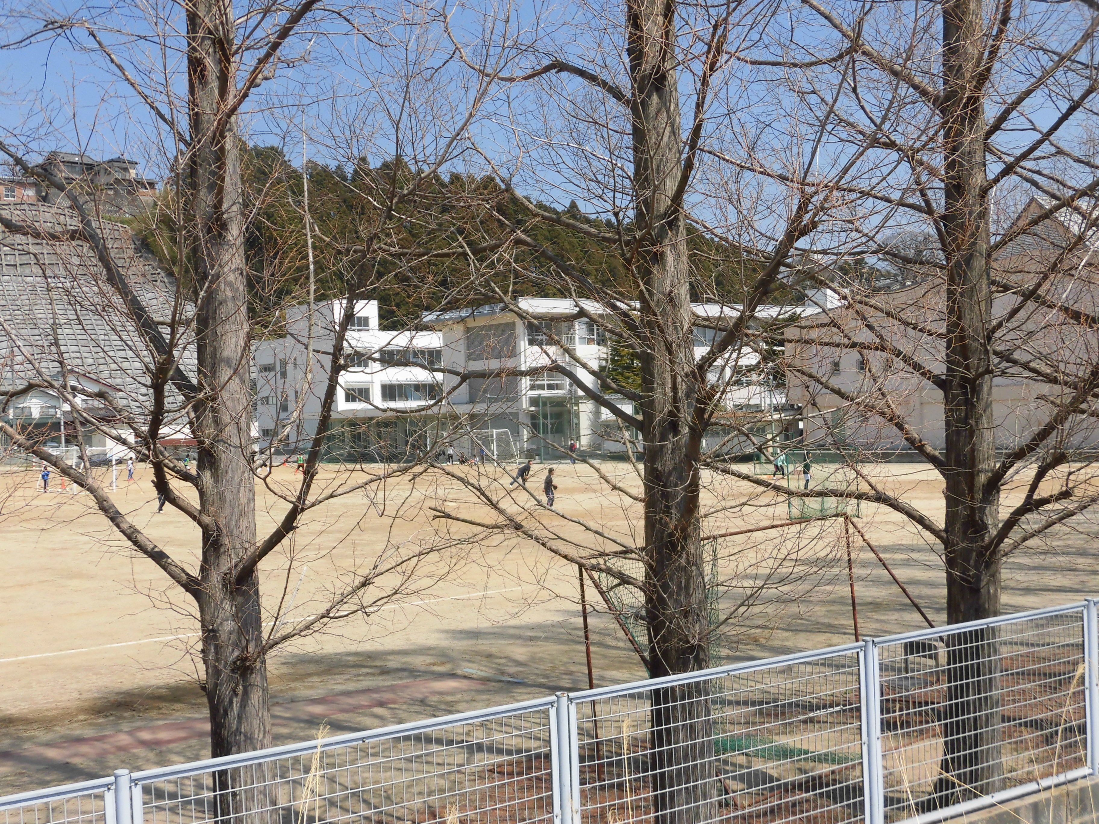 県立いわき総合高校のグラウンド。ここで柏原選手は練習をしていた