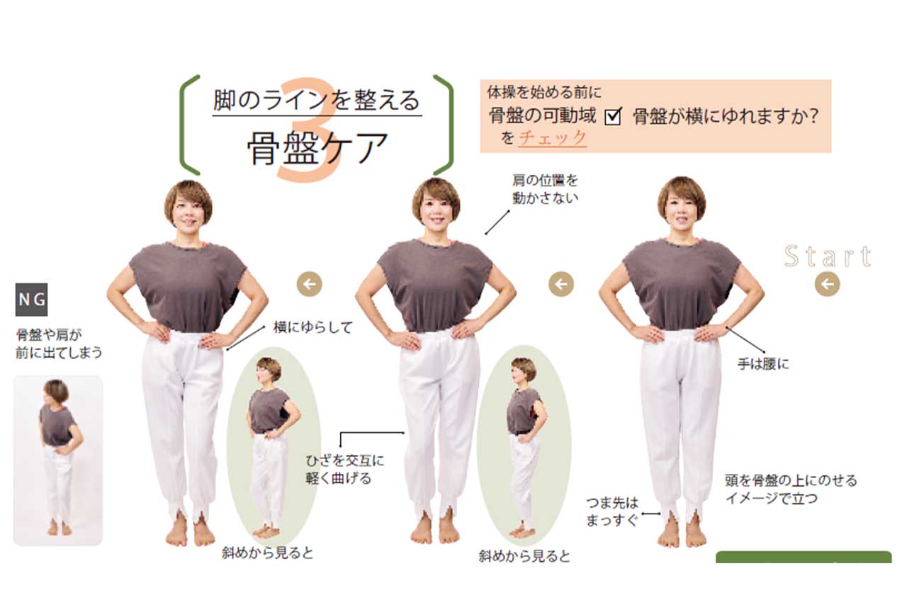 脚のラインを整える骨盤ケア