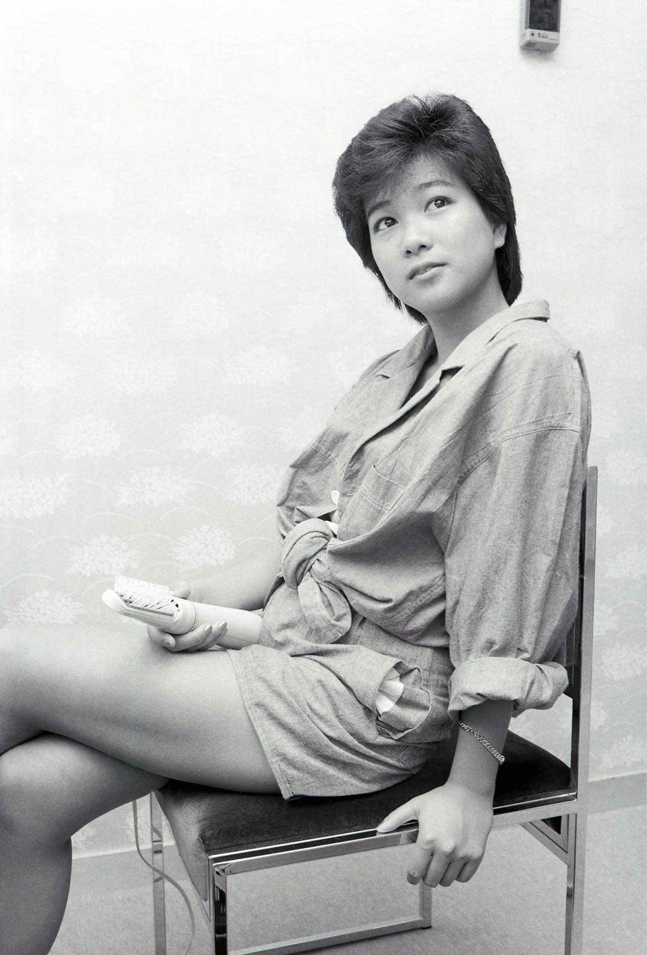 1984年8月『週刊女性』の企画「本番5分前」でオフショットを披露した堀ちえみ。17歳のころ