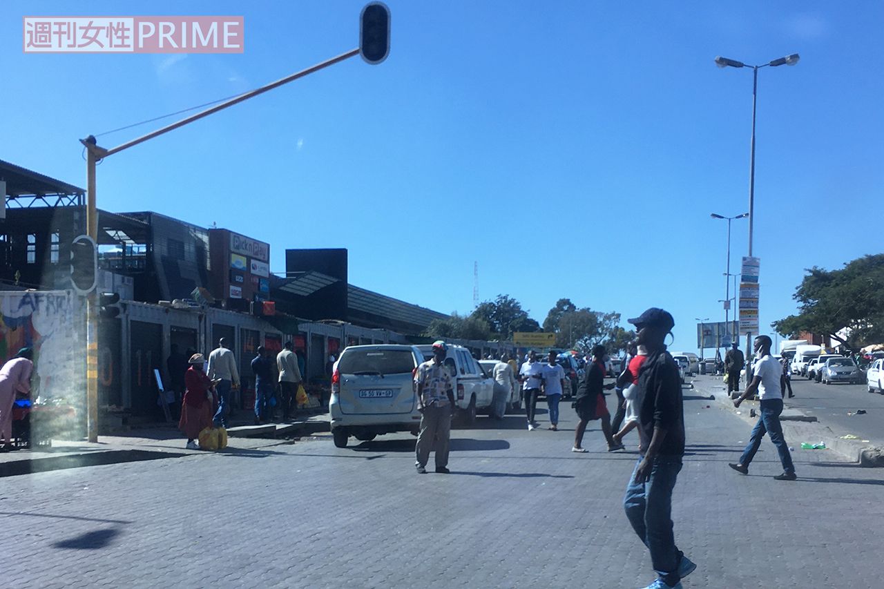 ヨハネスブルグの新しい商店街（高達潔さん提供写真）