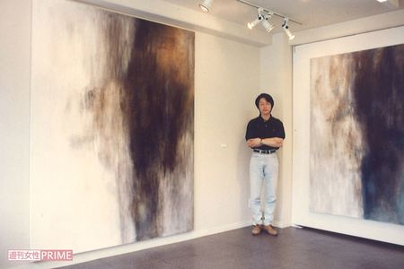 京都府内で開いた個展は、妻・真寿実さんと出会うきっかけにもなった