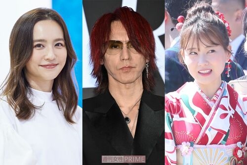 グルテンフリーを続ける芸能人　左から優木まおみ、SUGIZO、重盛さと美