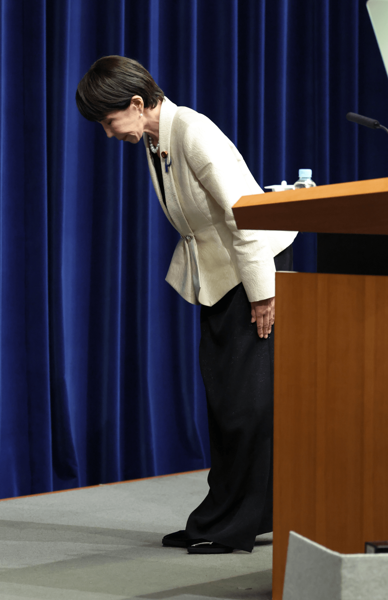 18日、首相官邸で会見を開いた高市早苗内閣総理大臣（撮影／JMPA）