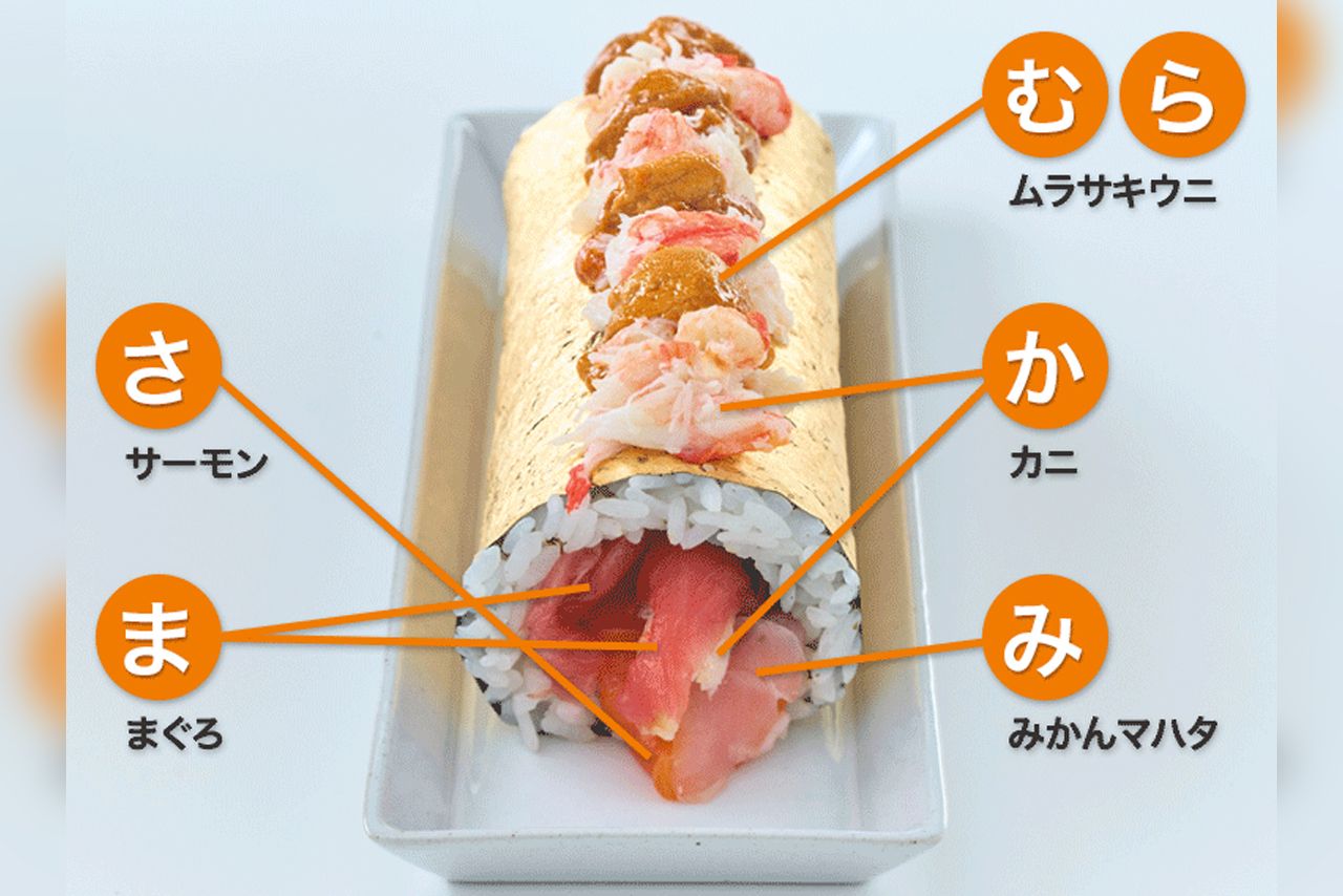 中島水産（大丸東京店）むら・か・み・さ・ま恵方巻／1万3800円　※現在は取り扱いなし