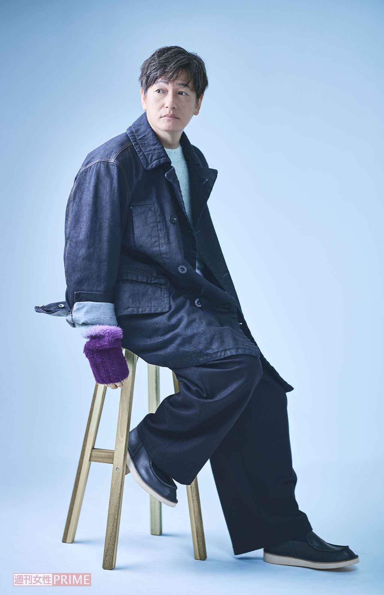 井浦新　撮影／廣瀬靖士 ヘアメイク／山口恵理子 スタイリング／上野健太郎 衣装協力／sacai、FRANK LEDER、 Hender Scheme