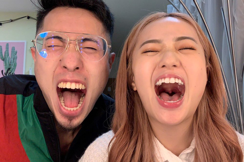 八潮陥没事故ネタで炎上した『中町兄妹』の兄・中町JPと妹・中町綾（中町JPのXより）