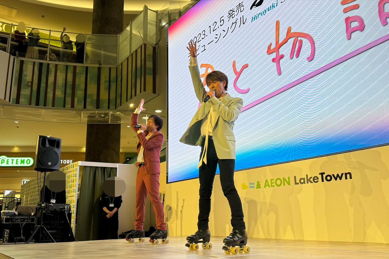 イオンレイクタウンでの発売記念イベントの様子（ふたつの風公式Xより）