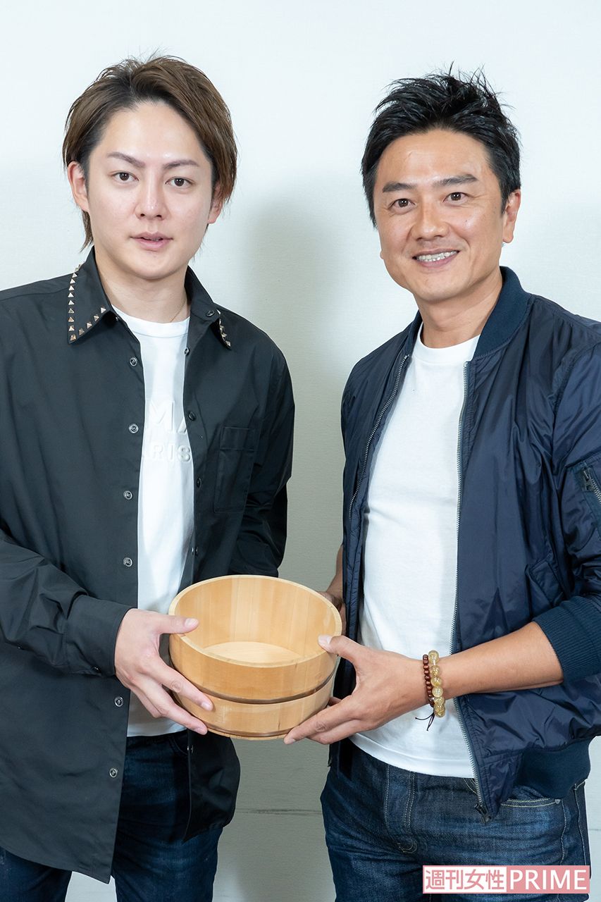 原田龍二と青汁王子　三崎優太