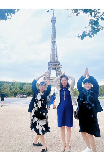 「ただの観光旅行」と批判が集まっている『自民党女性局』のフランス研修（松川るい議員のツイッターより、現在は削除済み）