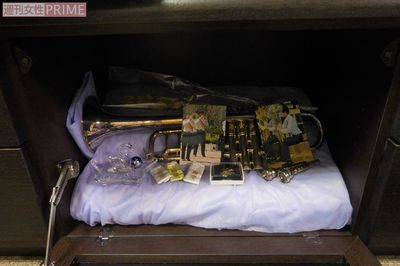 大輝くんが愛用していたトランペット。中学時代から吹奏楽を頑張ってきた