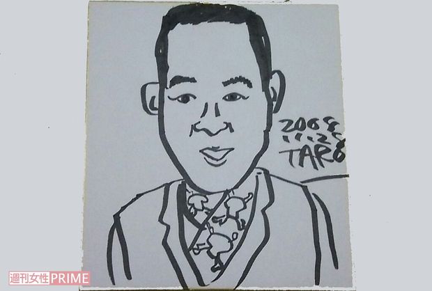 佐々木氏の似顔絵