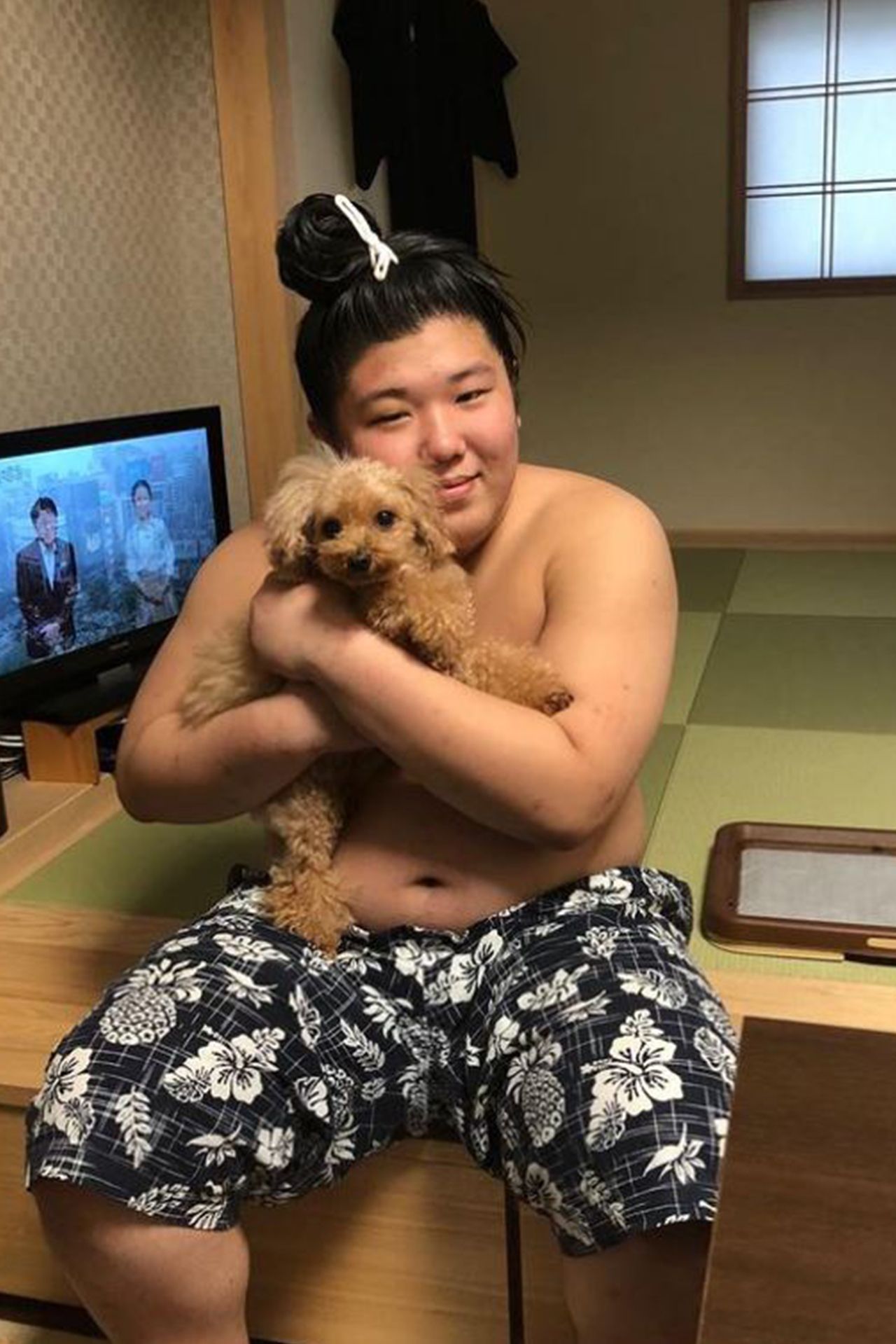 三浦公大容疑者（相撲部屋インスタグラム）