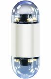 大腸カプセル内視鏡の大きさは長さ約32mm、直径約12mm。前後に内視鏡カメラを搭載し、360度近くの視野角で腸内を撮像する。フラッシュの役割をする白色LED、バッテリー、データ送信機などを内蔵。移動速度に合わせて、撮像枚数を調整しながら消化管内を進む。画像提供/コヴィディエンジャパン株式会社