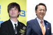 上地雄輔(左)の父は神奈川県横須賀市長の上地克明氏(右、本人のWebサイトより)
