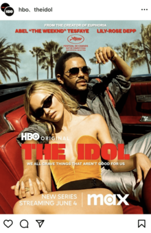 『『THEIDOL／ジ・アイドル』全5話はU-NEXTで独占配信中（インスタグラムより）