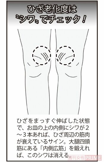 ひざの老化度チェック方法