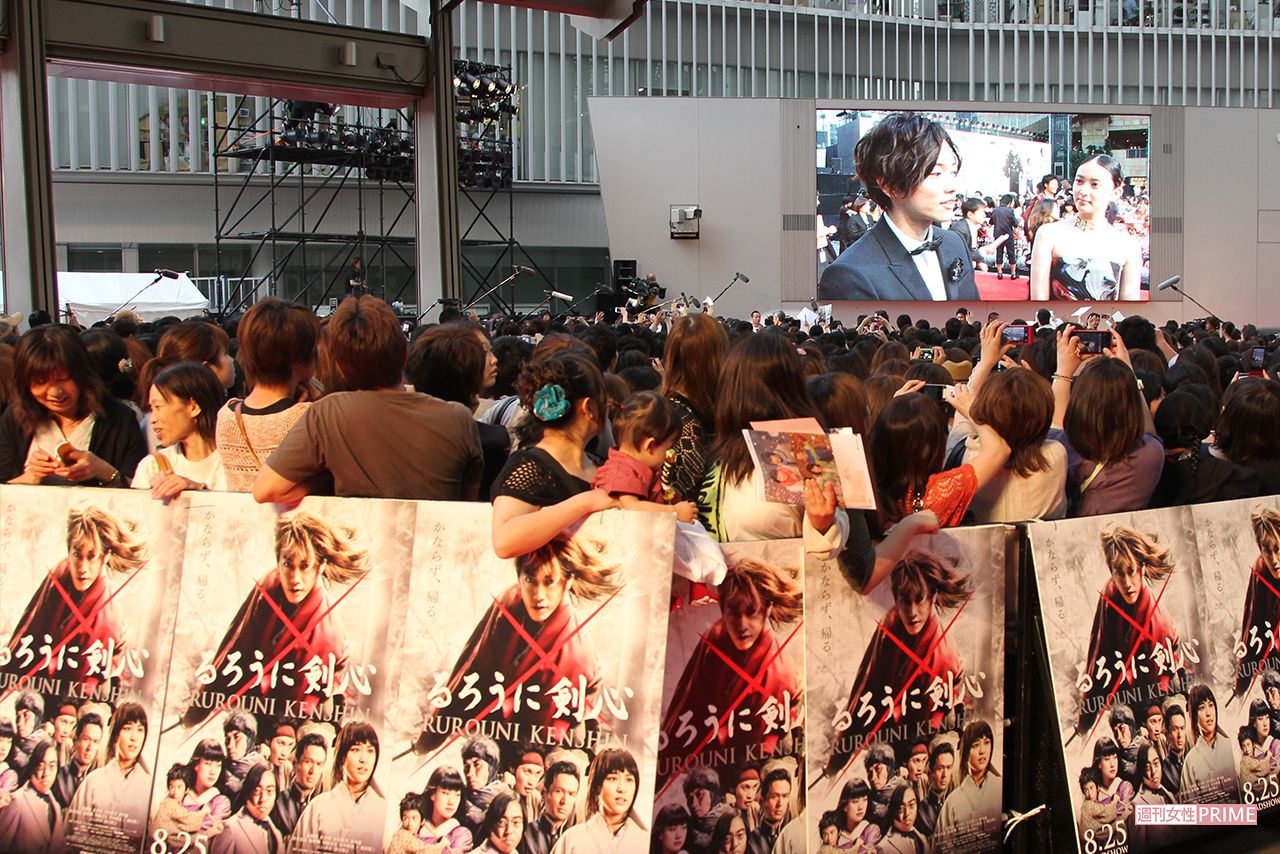 映画『るろうに剣心』完成披露レッドカーペットイベント（'12年）