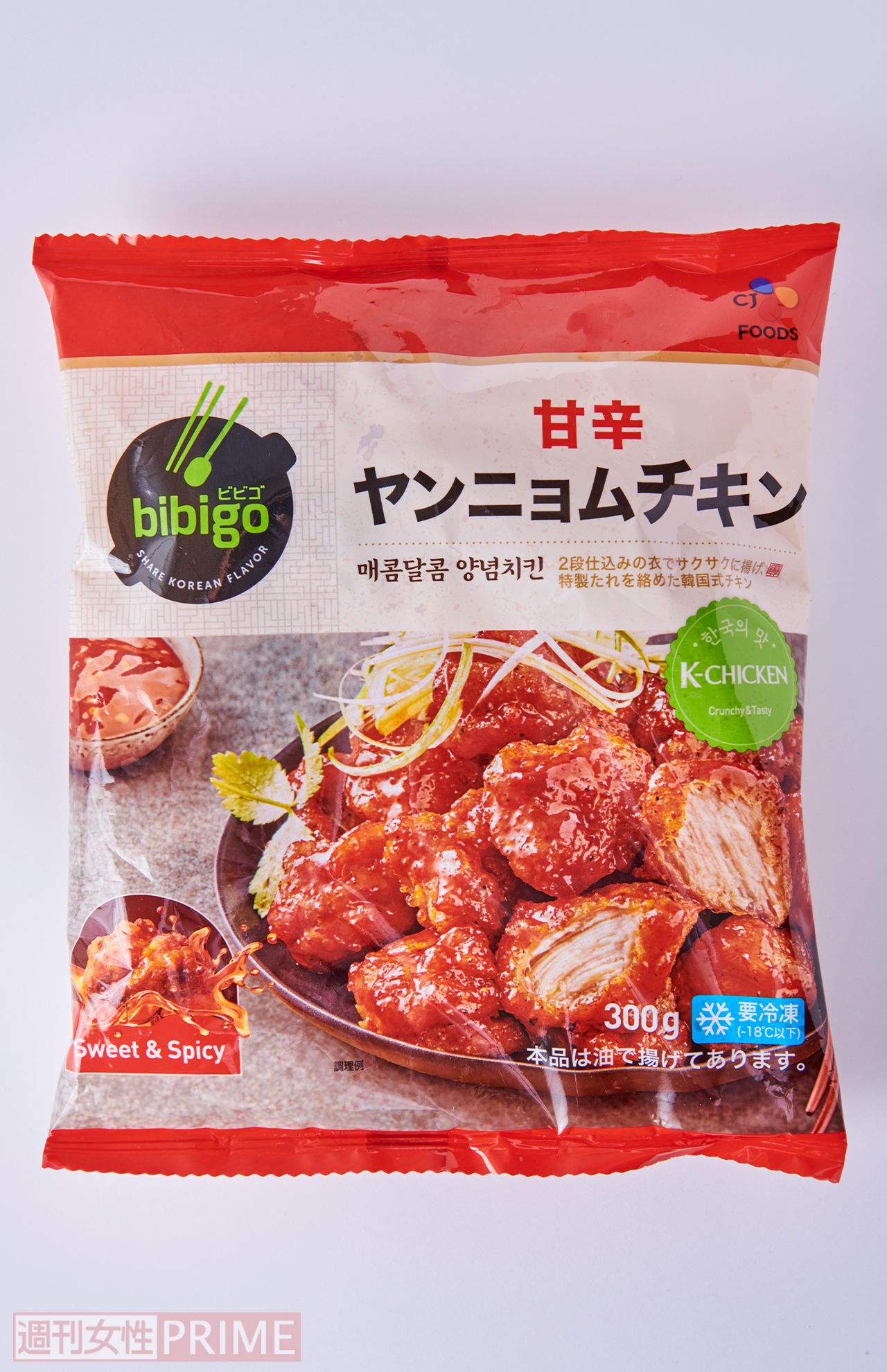 bibigo甘辛ヤンニョムチキン/CJFOODSJAPAN300g入り591円　撮影／山田智絵