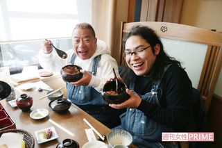 【5】12:20　最初の充電先『あつた蓬莱軒　神宮店』で、ひつまぶしを堪能。美味しそう～♪　撮影／斎藤周造