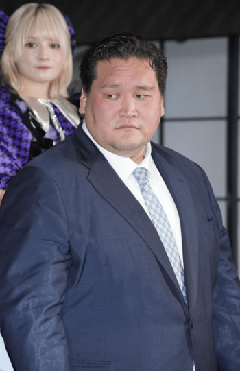 「株式会社アソビダス」設立記者発表会に参加した元横綱・照ノ富士（撮影／伊藤和幸）