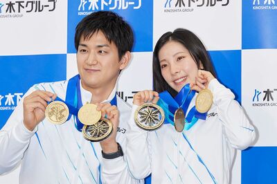《五輪フィギュア》りくりゅう木原龍一、もう一人の元ペア・須崎海羽氏もSNSを更新して“無言”歓喜
