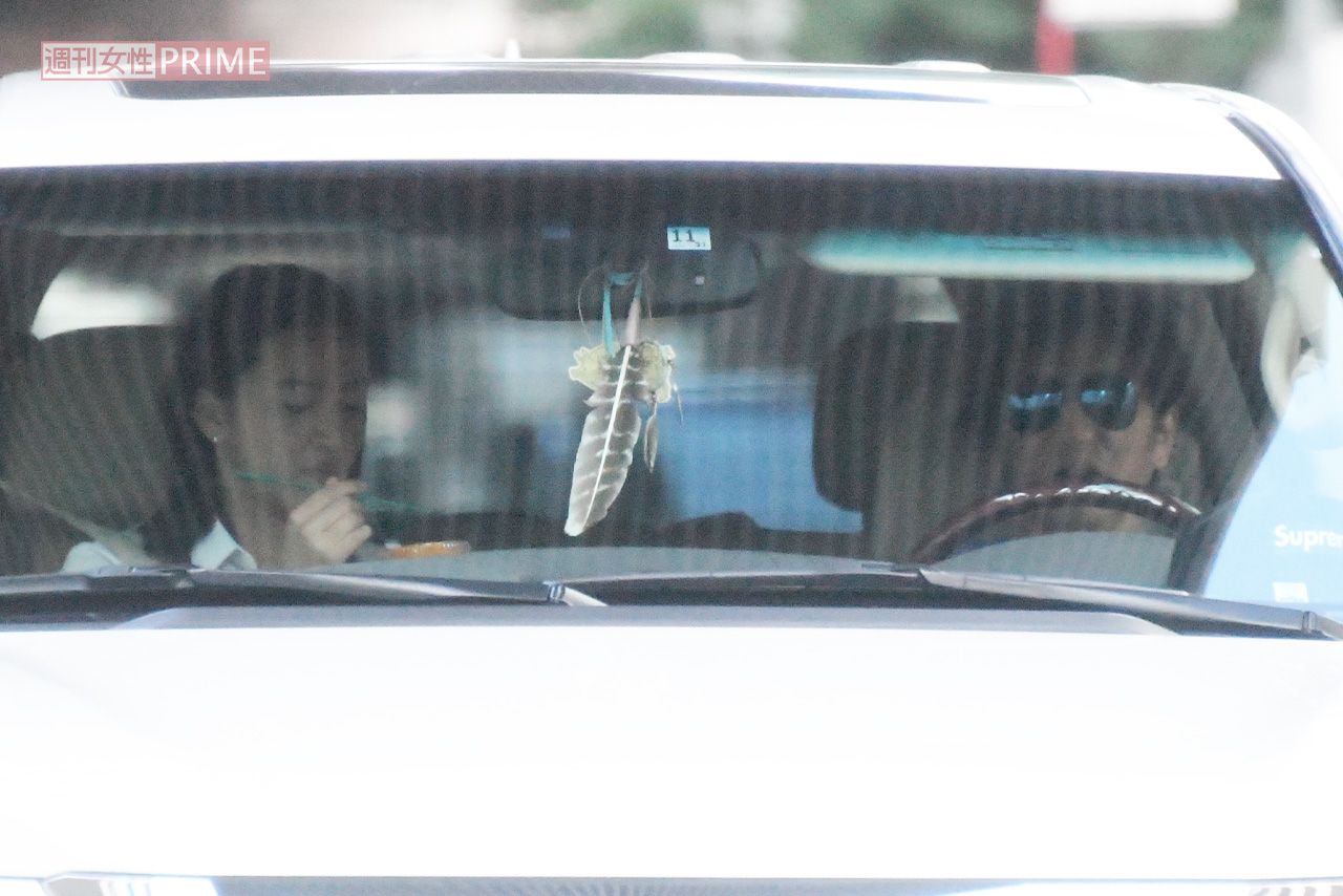 2018年、Koki,を車で迎えにきた木村拓哉