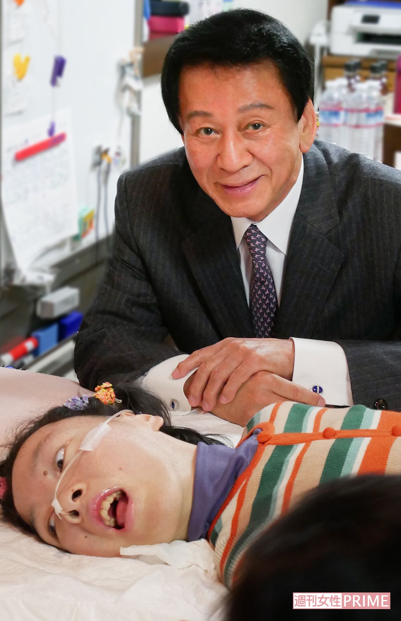 堀江菜穂子さんと杉良太郎さん　撮影／高梨俊浩