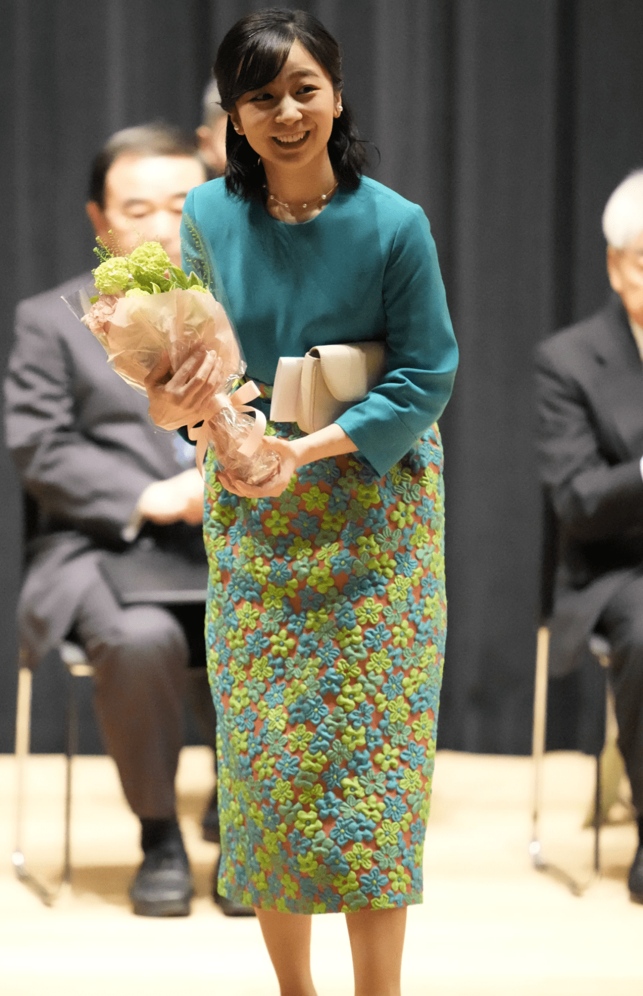 5月11日、『みどりの感謝祭』で鮮やかな緑のワンピースをお召しになられた佳子さま