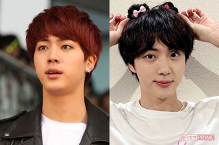 JIN（左から'14年・21歳、現在・29歳）※右写真は公式ツイッターより