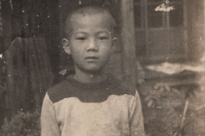 4歳のころ、地元の岡山県で