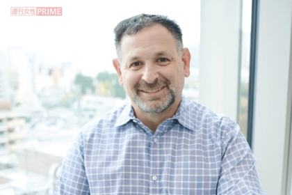 大リーグ取材歴25年。エンゼルスの番記者を10年担当のジェフ・フレッチャー（撮影／山田智絵）