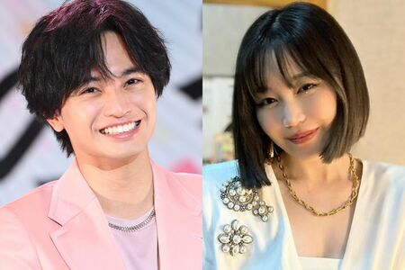 （左から）SexyZone・中島健人、元E-girls・鷲尾伶菜