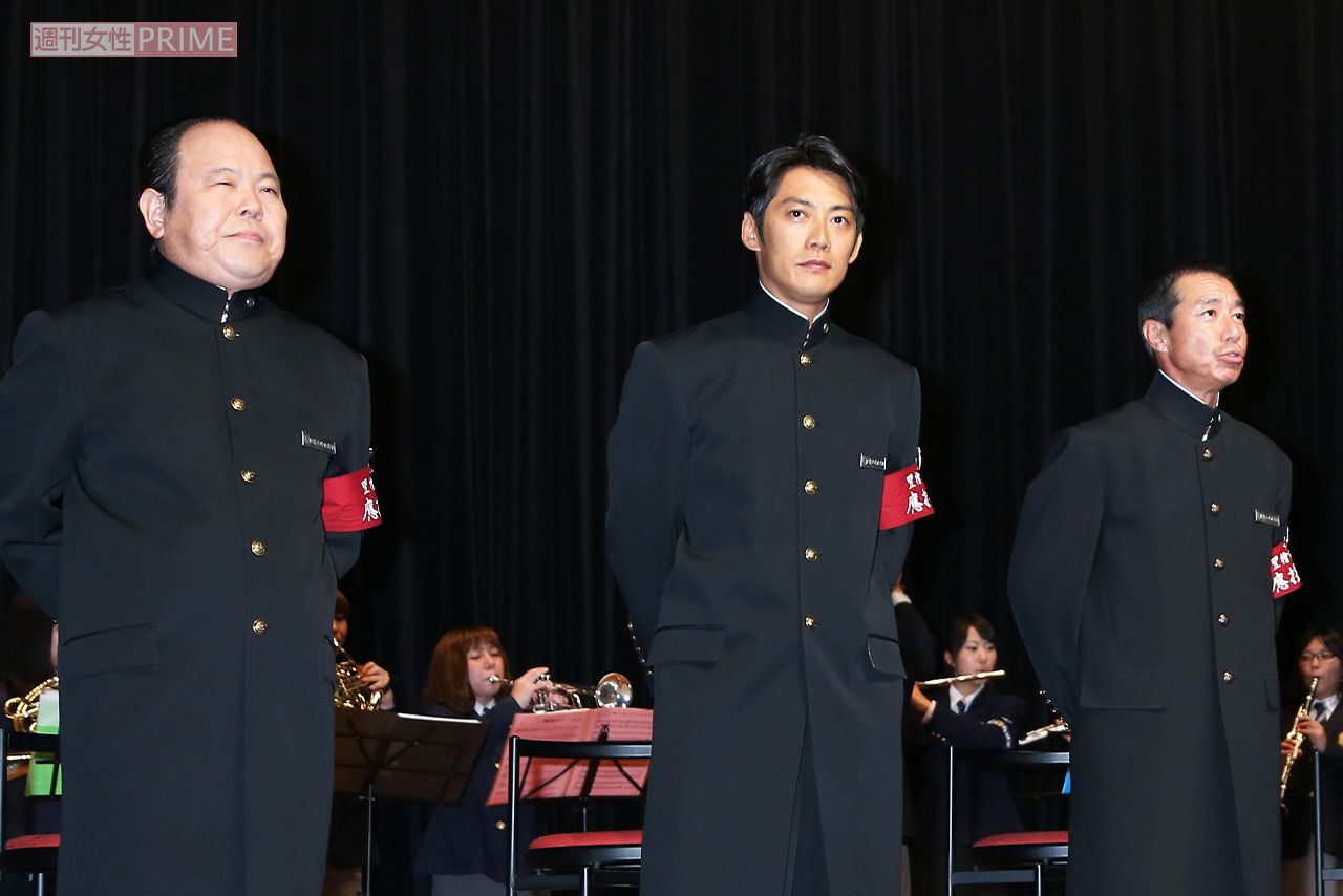 ドラマ『あすなろ三三七拍子』制作発表にて（2014年7月）