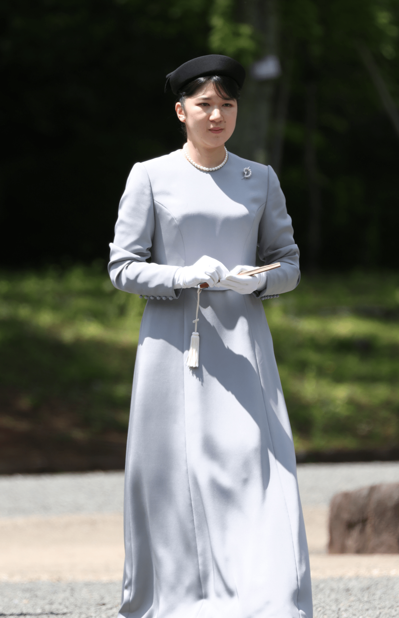 武蔵野陵および武蔵野東陵を参拝された愛子さま（写真は4月25日）