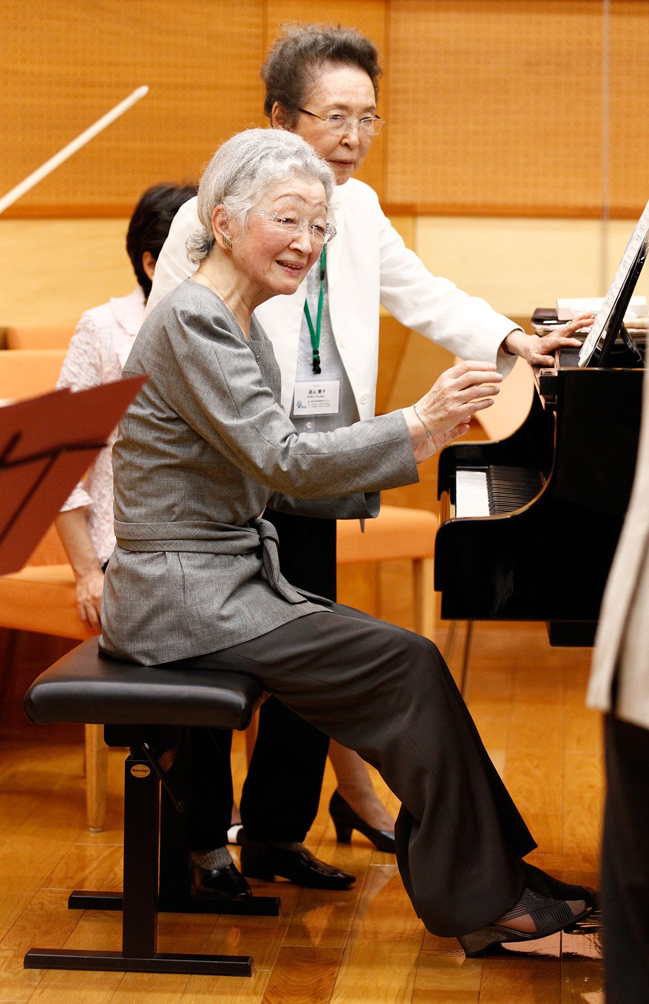 軽井沢のあとの草津では音楽祭の「ワークショップ」でピアノを披露される