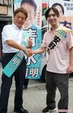 清水国明氏(左)と安野貴博氏