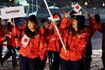 ミラノ・コルティナ五輪の開会式で行進する日本代表選手団(代表撮影)