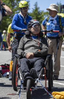 富士山挑戦の際に使ったヒッポ（撮影：藤巻剛）