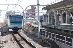 大宮駅、東京駅、大船駅を結ぶ京浜東北線（筆者撮影）