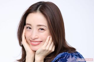 昔と変わらない優しい笑顔を見せる上戸彩（撮影／渡邉智裕）