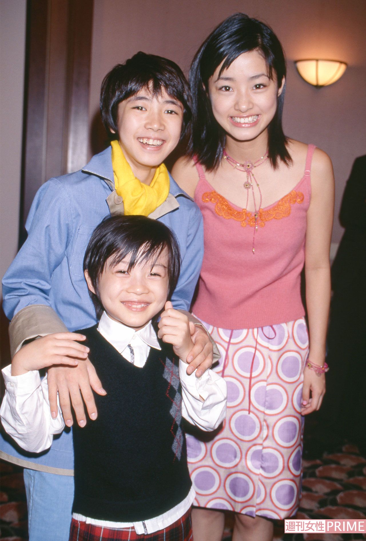 ドラマ『涙をふいて』制作発表、まだ幼い上戸彩と神木隆之介