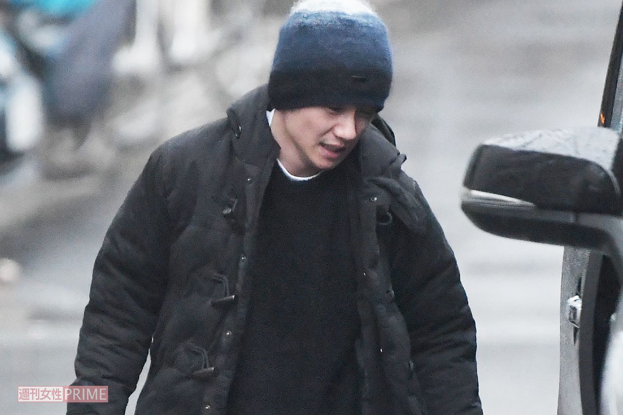 2月下旬、仕事場へと向かう風間俊介（'19年）