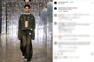 6月にも『Maison MIHARA YASUHIRO』のモデルとしてパリコレに出演していたSnow Man・ラウール（本人のインスタグラムより）