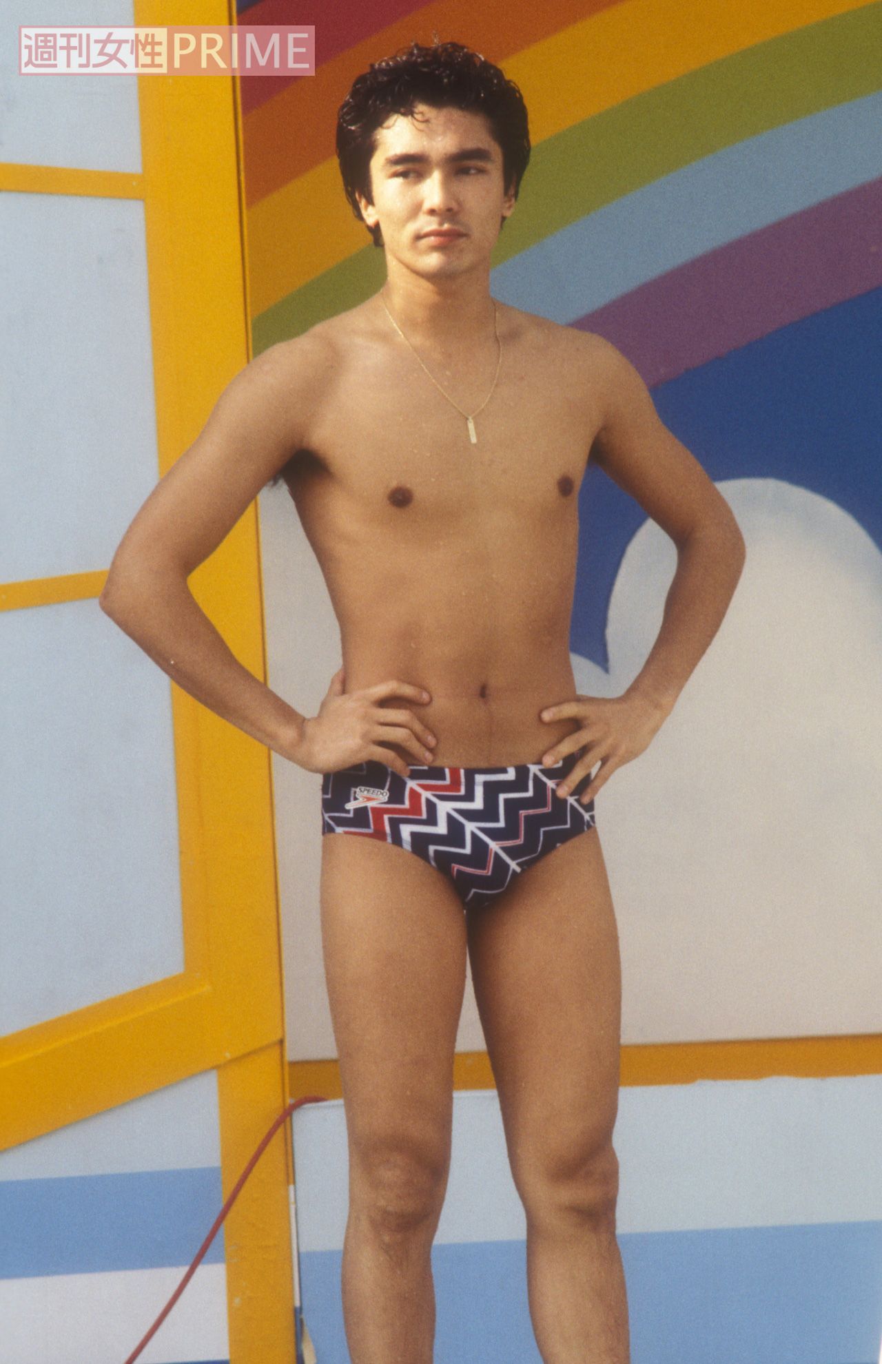 芸能人水泳大会にて。郷ひろみ