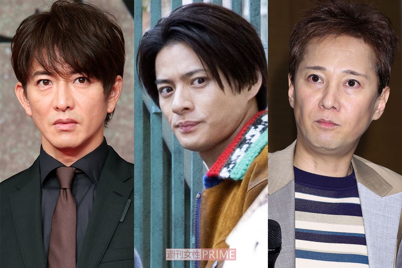 （左から）木村拓哉、平野紫耀、中居正広