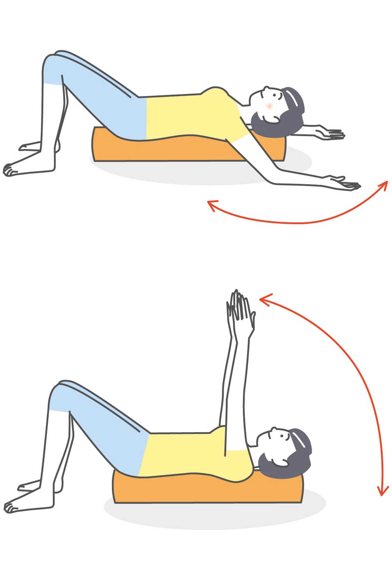 家トレの最初はストレッチポールで身体をほぐす…