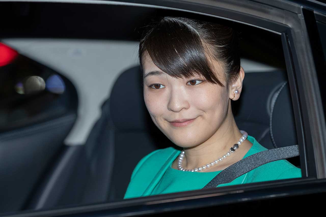 10月上旬に体調を崩されて以降、空咳が続いているという眞子さま（2019年10月23日、半蔵門にて）